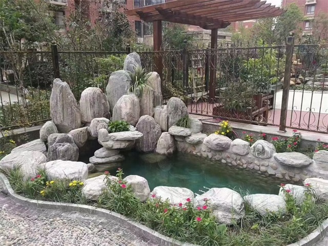 鄂尔多斯家庭庭院水景设计
